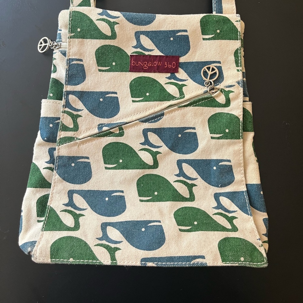 Bungalow 360 Preppy Whale Canvas Bag Crossbody